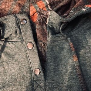 maurice’s cute hoodie with 3/4 zip